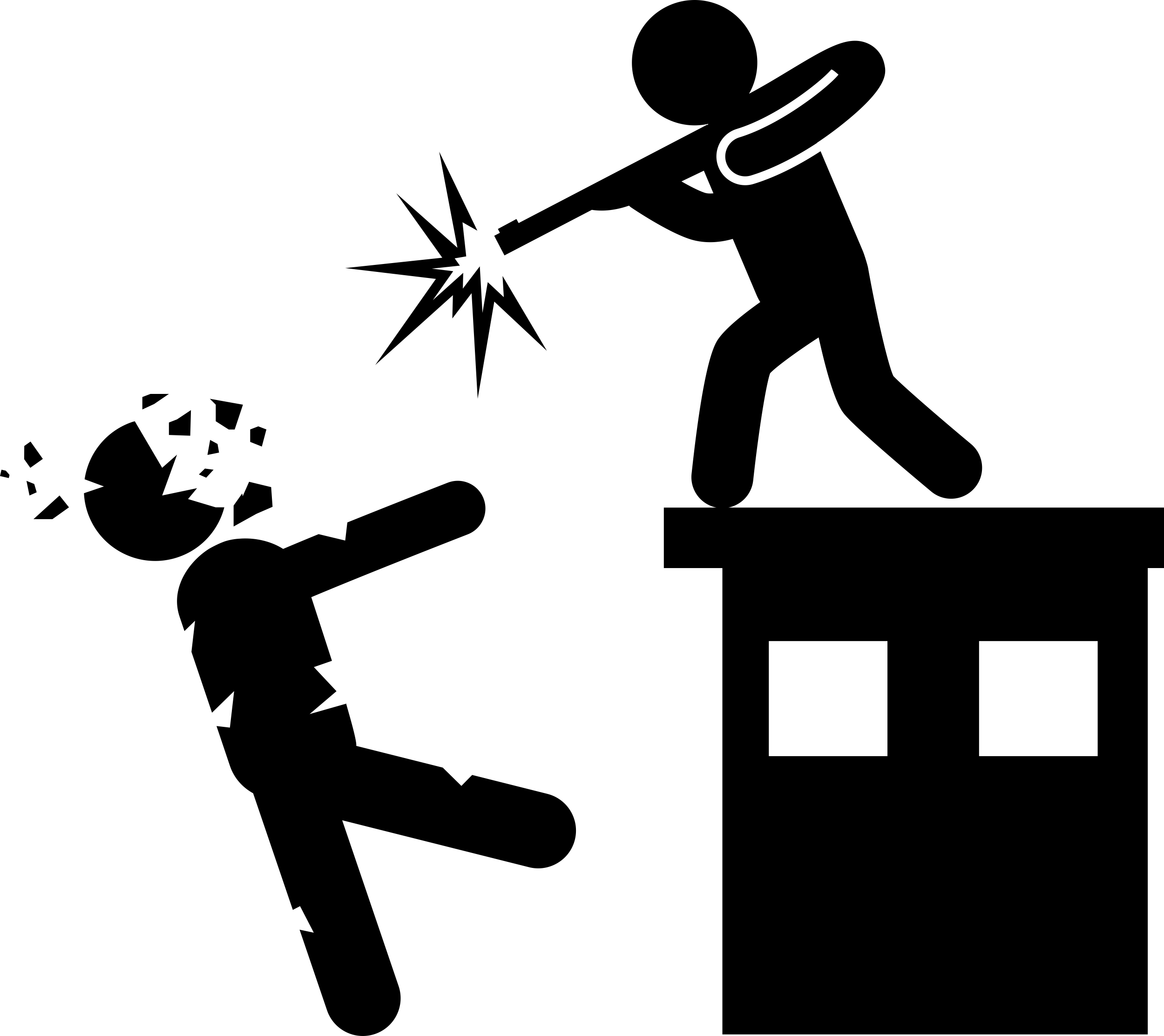 Man With A Gun Shooting Killing A Zombie From The Top Of A Building Sketch Svg Vector Free Vectors